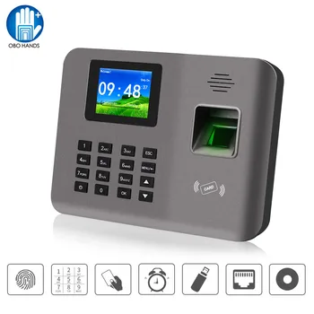 Устройство за отчитане на работно време с биометрическим пръстов отпечатък Realand 2.4 инча, RFID карта на TCP/IP /USB, софтуер за устройство на регистрация настаняване/напускане служители