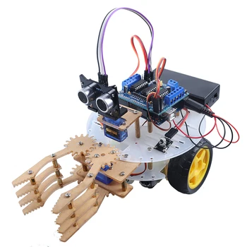 Фабрично комплект робот-манипулатор роботизирана училище STEM Training Smart Car Robot Starter Kit Arm Механични нокът IDE C-Programming Academy