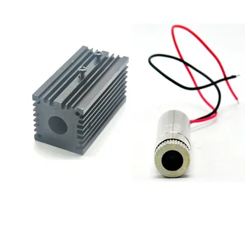 Фокусируемый 830 нм 100 Mw 3-5 В почти IR инфрачервен лазерен диод точков модул с диаметър охлаждащ радиатор 12 мм