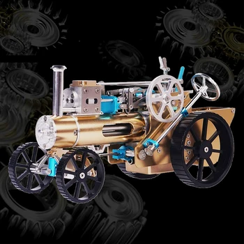 Цельнометаллическая ръчна модел автомобил 272 бр., ретро одноцилиндровая машина за пара събрание, подвижна играчка, подарък за момчета и деца