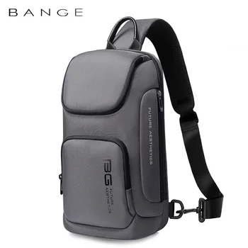 Чанта през рамо BANGE за мъже, преносими водоустойчива чанта-незабавни посланици, мъжки пътни чанти за кратко пътуване, нагрудная чанта, подходяща за 9,7-инчов iPad