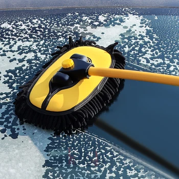 Четка за почистване на превозното средство с Четка за миене на коли телескопична въже с дълга дръжка синельная метла автоаксесоари