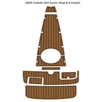 2005 Cobalt 263 Платформа за плуване кокпит подложка за лодки EVA пяна изкуствен лик Палубни мат