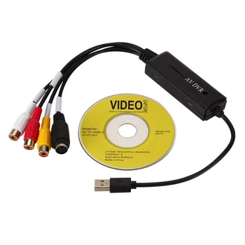 AV RCA КЪМ USB 2.0 Кабел Адаптер Конвертор на Аудио Карта за запис на Видео Адаптер PC Кабели за Устройство за Улавяне на TV DVD VHS