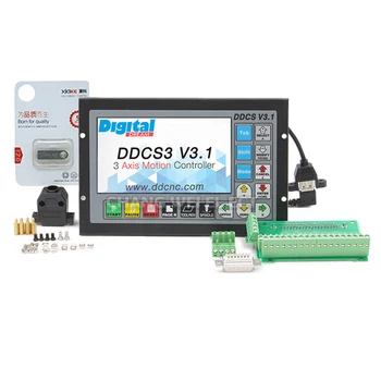 Ddcsv3.1 Контролер с ЦПУ 3-axial/4-axial система за управление на трафика 500 khz Вместо контролери Mach3 и Ddcsv2.1