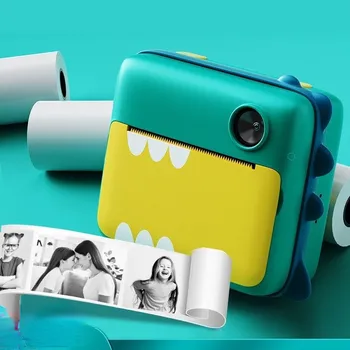 Детска помещение миг печат Камера за деца 1080P видео снимка от цифров фотоапарат с печатна хартия подарък за рожден ден за дете, Момиче, момче