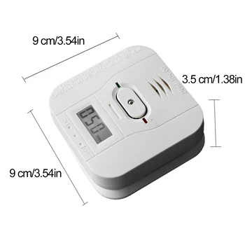 Интелигентна безжична аларма Цифров датчик за качеството на въздуха в кухнята, спалнята, датчик за температура на топлинна енергия за сигурност за вашия домашен офис