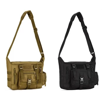 Тактическа чанта за рамо, водоустойчив военна чанта през рамо, мъжка чанта за пътуване на открито, чанта-месинджър голям капацитет, пътна чанта